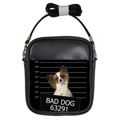 Bad Dog Girls Sling Bags by Valentinaart