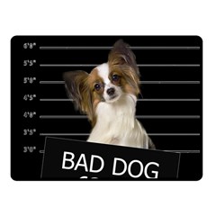 Bad Dog Fleece Blanket (small) by Valentinaart