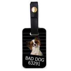 Bad Dog Luggage Tags (one Side)  by Valentinaart