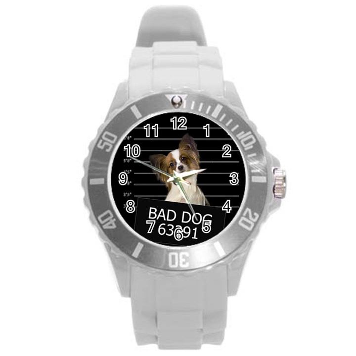 Bad dog Round Plastic Sport Watch (L)