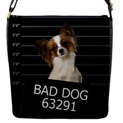 Bad Dog Flap Messenger Bag (s) by Valentinaart