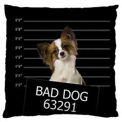 Bad Dog Standard Flano Cushion Case (two Sides) by Valentinaart