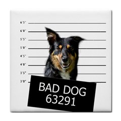 Bad Dog Tile Coasters by Valentinaart