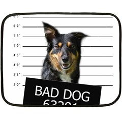 Bad Dog Double Sided Fleece Blanket (mini)  by Valentinaart