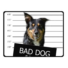 Bad Dog Fleece Blanket (small)