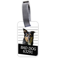 Bad Dog Luggage Tags (one Side)  by Valentinaart