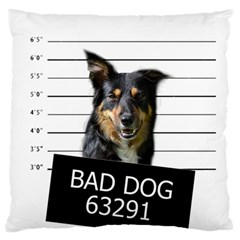 Bad Dog Standard Flano Cushion Case (two Sides) by Valentinaart