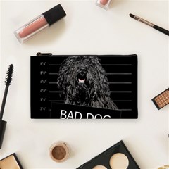 Bad Dog Cosmetic Bag (small)  by Valentinaart