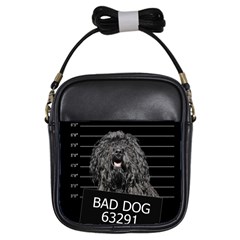 Bad Dog Girls Sling Bags by Valentinaart