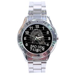 Bad Dog Stainless Steel Analogue Watch by Valentinaart