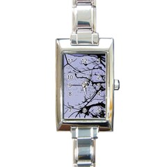 Grebe Spotting Ink Rectangle Italian Charm Watch