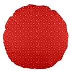 Decorative Retro Hearts Pattern  Large 18  Premium Flano Round Cushions Back