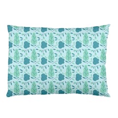 Flowers And Leaves Pattern Pillow Case by TastefulDesigns