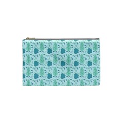 Flowers And Leaves Pattern Cosmetic Bag (small)  by TastefulDesigns