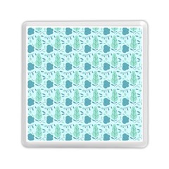 Flowers And Leaves Pattern Memory Card Reader (square)  by TastefulDesigns