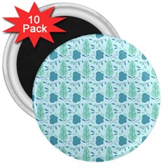 Seamless Floral Background  3  Magnets (10 Pack)  by TastefulDesigns