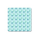 Seamless Floral Background  Square Magnet Front