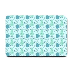 Seamless Floral Background  Small Doormat  by TastefulDesigns