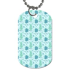 Seamless Floral Background  Dog Tag (one Side) by TastefulDesigns