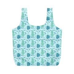 Seamless Floral Background  Full Print Recycle Bags (m)  by TastefulDesigns