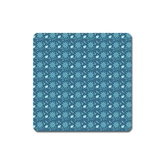 Seamless Floral Background  Square Magnet by TastefulDesigns