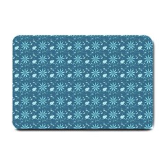 Seamless Floral Background  Small Doormat  by TastefulDesigns