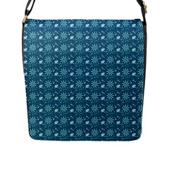 Seamless Floral Background  Flap Messenger Bag (l)  by TastefulDesigns