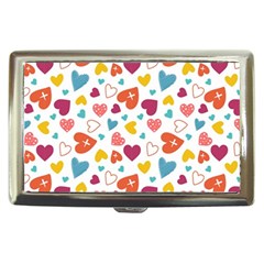 Colorful Bright Hearts Pattern Cigarette Money Cases by TastefulDesigns