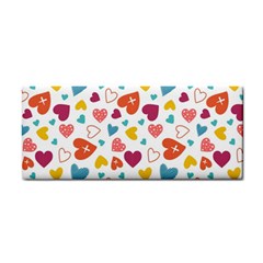 Colorful Bright Hearts Pattern Cosmetic Storage Cases by TastefulDesigns