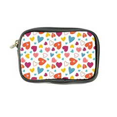 Colorful Bright Hearts Pattern Coin Purse by TastefulDesigns