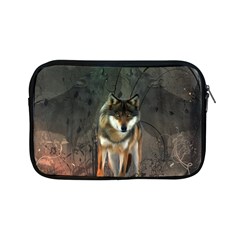 Awesome Wolf In The Night Apple Ipad Mini Zipper Cases by FantasyWorld7