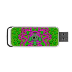 Vegetarian Art With Pasta And Fish Portable Usb Flash (one Side) by pepitasart