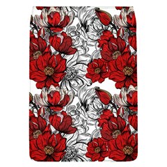 Hand Drawn Red Flowers Pattern Flap Covers (l)  by TastefulDesigns