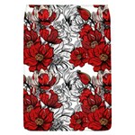 Hand Drawn Red Flowers Pattern Flap Covers (L)  Front