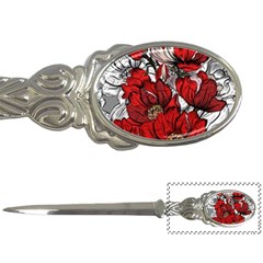 Red Flowers Pattern Letter Openers by TastefulDesigns