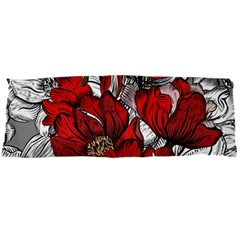 Red Flowers Pattern Body Pillow Case Dakimakura (two Sides) by TastefulDesigns