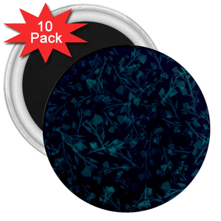 leaf pattern 3  Magnets (10 pack) 