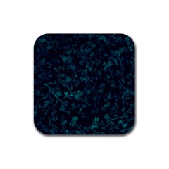 Leaf Pattern Rubber Square Coaster (4 Pack)  by berwies