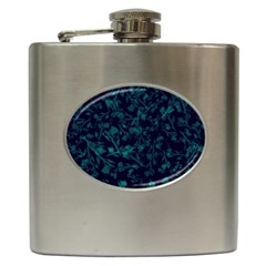 Leaf Pattern Hip Flask (6 Oz) by berwies