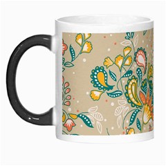 Hand Drawn Batik Floral Pattern Morph Mugs