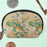 Hand drawn batik floral pattern Accessory Pouches (Large)  Back