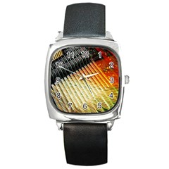 Technology Circuit Square Metal Watch