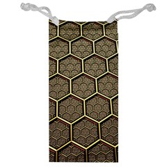 Texture Hexagon Pattern Jewelry Bag