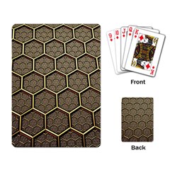 Texture Hexagon Pattern Playing Card