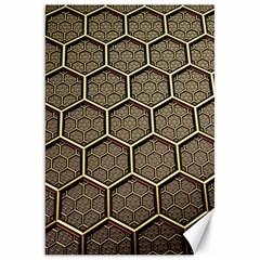 Texture Hexagon Pattern Canvas 20  x 30  