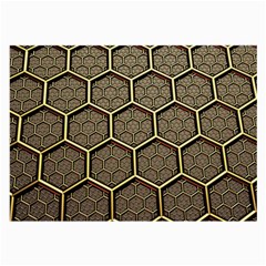 Texture Hexagon Pattern Large Glasses Cloth