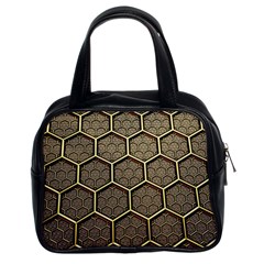 Texture Hexagon Pattern Classic Handbags (2 Sides)