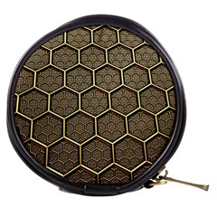 Texture Hexagon Pattern Mini Makeup Bags