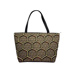 Texture Hexagon Pattern Shoulder Handbags