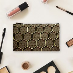 Texture Hexagon Pattern Cosmetic Bag (Small) 